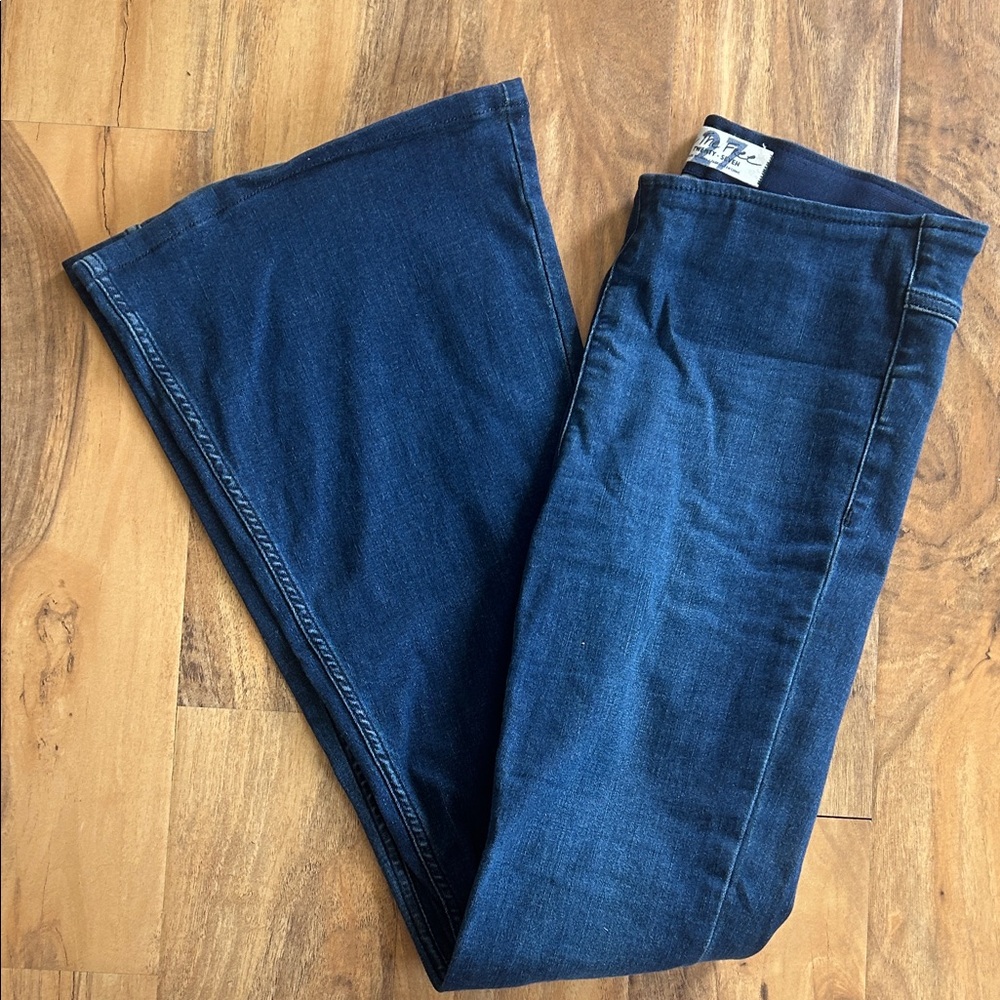We The Free Dark Blue Flare Jeans